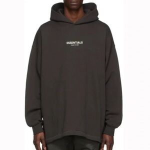 🔥 ESSENTIALS FEAR OF GOD MEN'S BLACK HOODIE